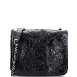 Niki Chain Wallet Matelasse Chevron Leather