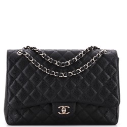 Vintage Classic Single Flap Bag Quilted Caviar Maxi