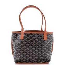 Anjou Reversible Tote Coated Canvas Mini