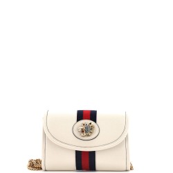 Rajah Web Chain Shoulder Bag Leather Mini