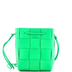 Cassette Bucket Bag Maxi Intrecciato Leather Small