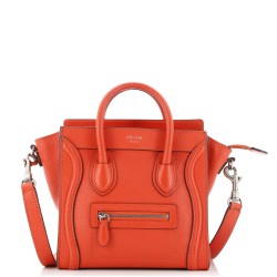 Luggage Bag Grainy Leather Nano