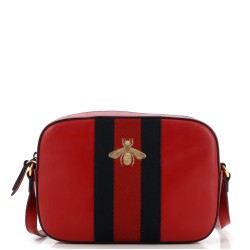 Bee Web Camera Bag Leather