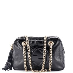 Soho Chain Zip Shoulder Bag Patent Small