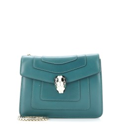 Serpenti Forever Square Shoulder Bag Leather Small