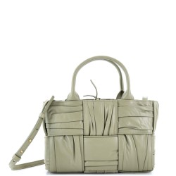 Arco Tote Maxi Intrecciato Plisse Leather Small