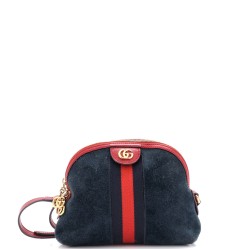 Ophidia Dome Shoulder Bag Suede Small