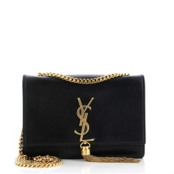 Classic Monogram Tassel Crossbody Bag Leather Small