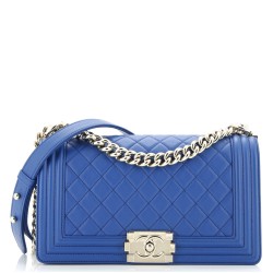 Boy Flap Bag Quilted Calfskin Old Medium