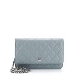 Wallet on Chain Quilted Caviar