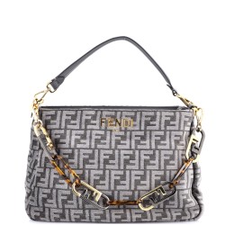 O'Lock Zip Shoulder Bag Zucca Chenille