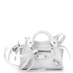 Neo Classic City Bag Crocodile Embossed Leather Super Nano