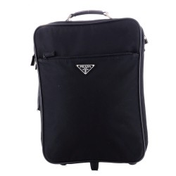 Trolley Rolling Luggage Tessuto and Saffiano Leather Mini