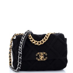 19 Flap Bag Quilted Jersey Medium