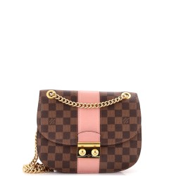 Wight Handbag Damier with Leather