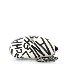 Zip Around Sunglasses Case with Chain Printed Leather