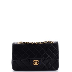 Vintage Classic Double Flap Bag Quilted Lambskin Small