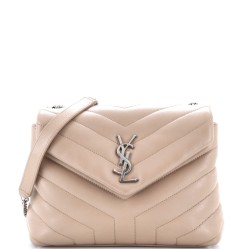 Loulou Shoulder Bag Matelasse Chevron Leather Small