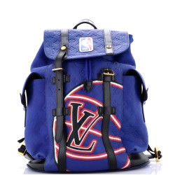 x NBA Christopher Backpack Printed Monogram Taurillon Leather MM
