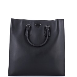 Convertible Triangle Shopper Tote Soft Calf Medium