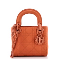 Ultra Matte Lady Dior Chain Bag Cannage Quilt Calfskin Mini