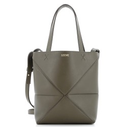 Puzzle Fold Tote Leather Mini