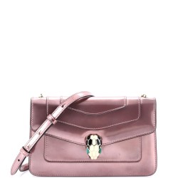 Serpenti Forever Shoulder Bag Metallic Leather Small
