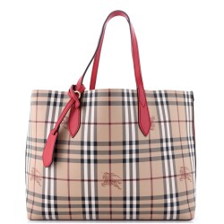 Reversible Tote Haymarket Coated Canvas and Leather Medium