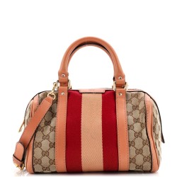 Vintage Web Boston Bag GG Canvas Small