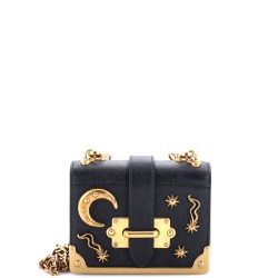 Cahier Crossbody Bag Embellished Leather Micro