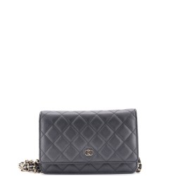 Wallet on Chain Quilted Lambskin
