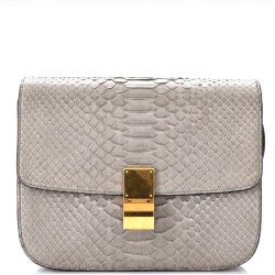 Classic Box Bag Python Medium