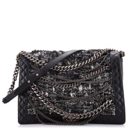 Boy Flap Bag Enchained Tweed XL