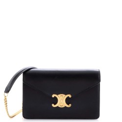 Margo Triomphe Wallet on Chain Leather