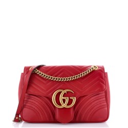 GG Marmont Flap Bag Matelasse Leather Medium