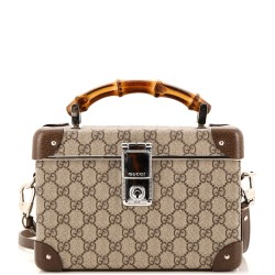 Bamboo Globe-Trotter Vanity Case GG Coated Canvas
