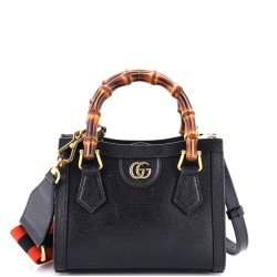 Diana NM Bamboo Handle Tote Leather Mini