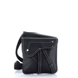 Saddle Flat Messenger Bag Leather