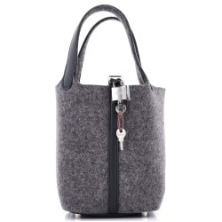 Picotin Lock Bag Felt with Leather PM