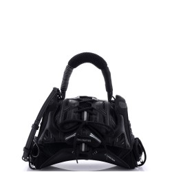 SneakerHead Top Handle Bag Mesh and Faux Leather Small