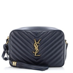 Lou Camera Bag Matelasse Chevron Leather Small