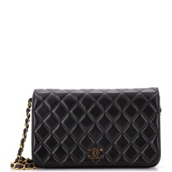 Vintage Full Flap Bag Quilted Lambskin Medium