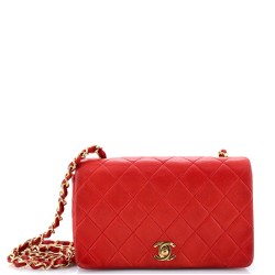 Vintage Full Flap Bag Quilted Lambskin Mini