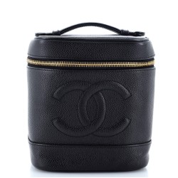Vintage Timeless Cosmetic Case Caviar Tall