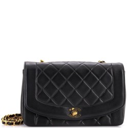 Vintage Diana Flap Bag Quilted Lambskin Medium