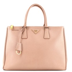 Double Zip Lux Tote Saffiano Leather Large