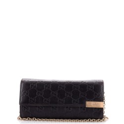 Wallet on Chain Guccissima Leather