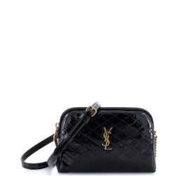 Gaby Zipped Pouch Crossbody Quilted Patent