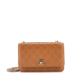 Trendy CC Wallet on Chain NM Quilted Lambskin
