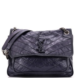 Niki Chain Flap Bag Matelasse Chevron Leather Medium